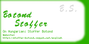 botond stoffer business card